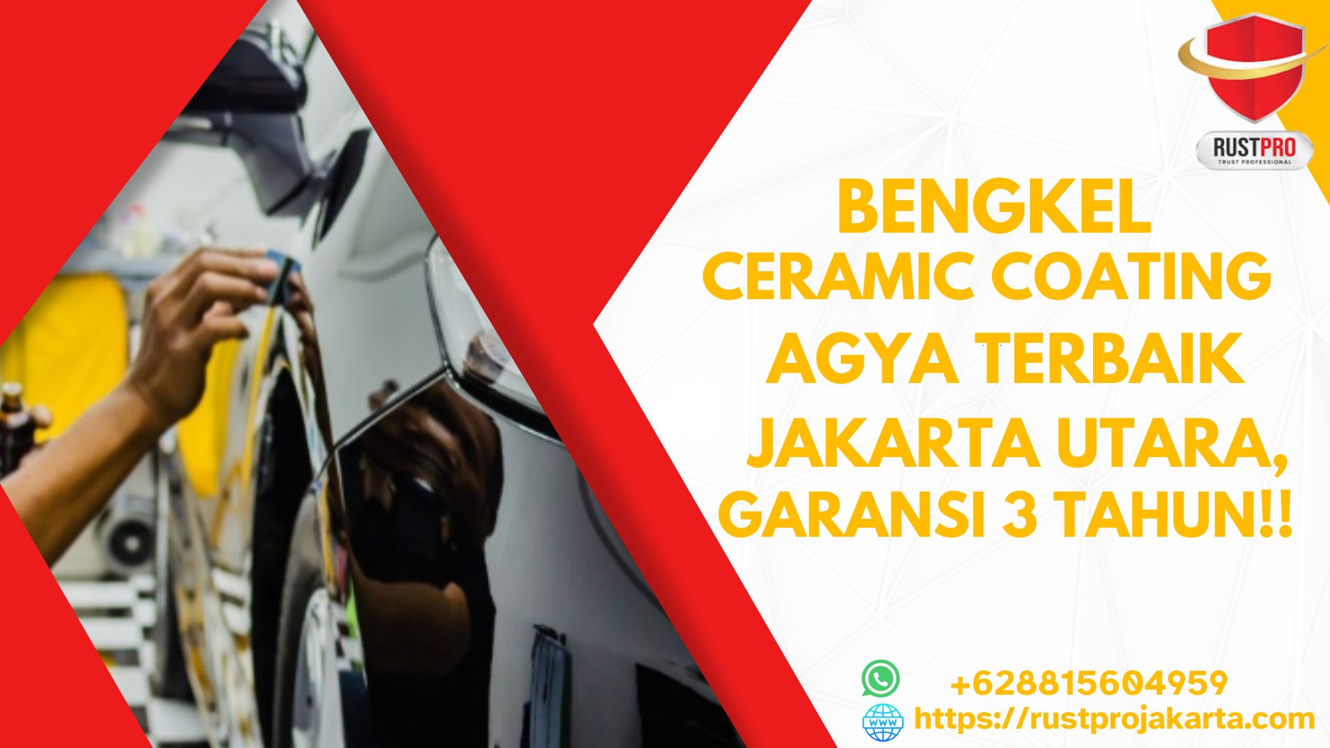 Bengkel Ceramic Coating Agya Terbaik Jakarta Utara, Garansi 3 Tahun!!