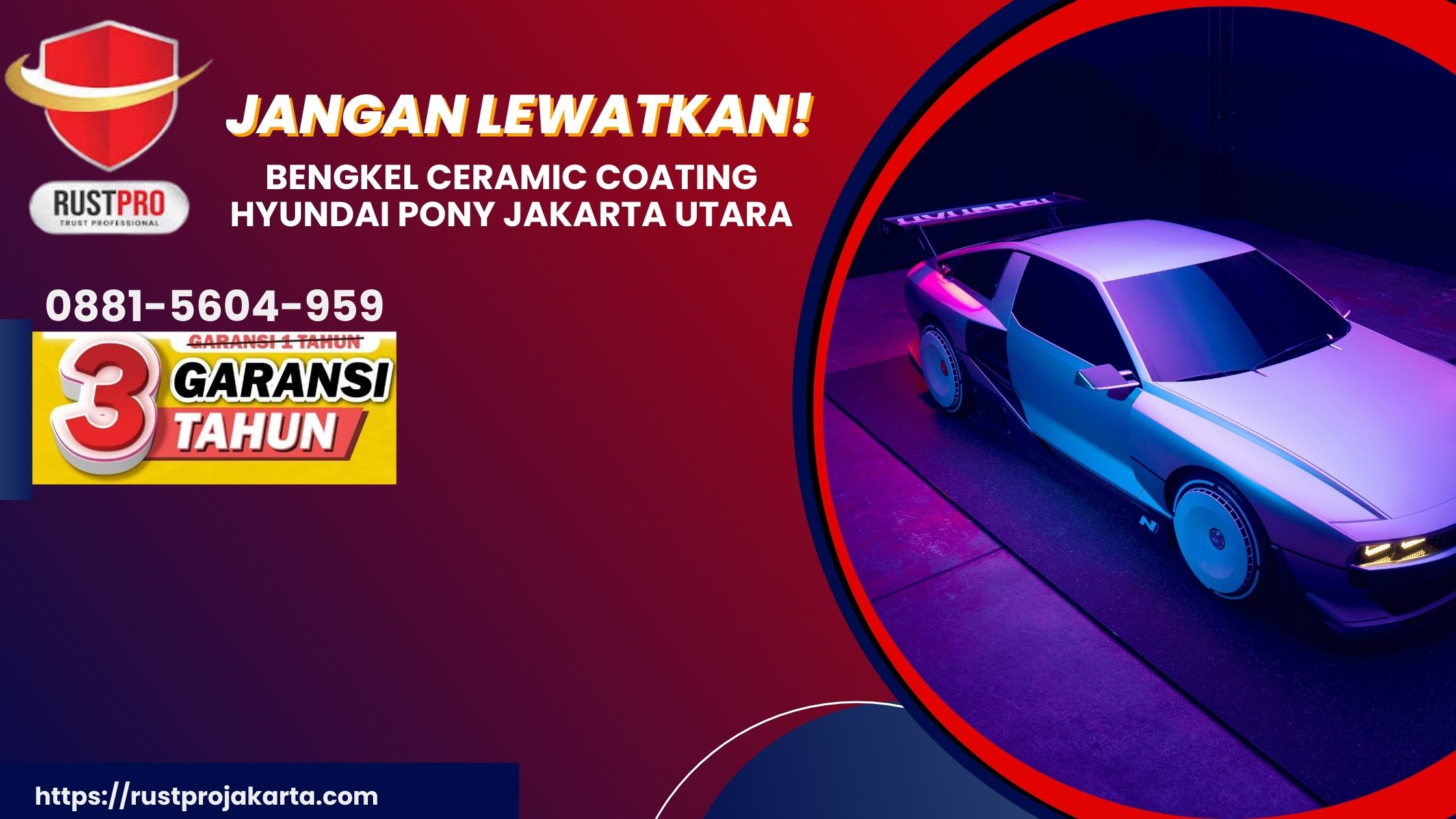 Jangan Lewatkan! Bengkel Ceramic Coating Hyundai Pony Jakarta Utara