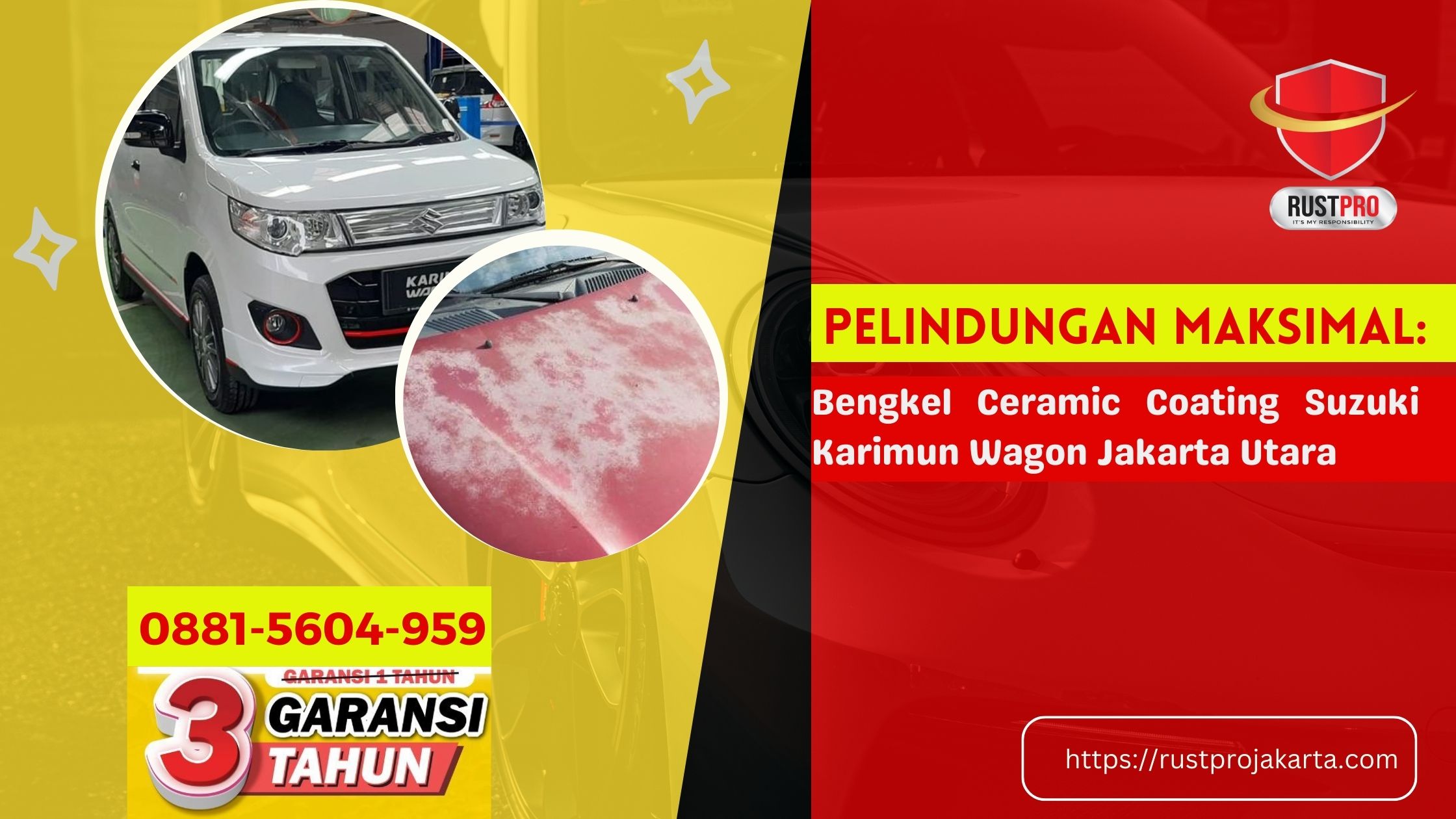 Pelindungan Maksimal: Bengkel Ceramic Coating Suzuki Karimun Wagon Jakarta Utara