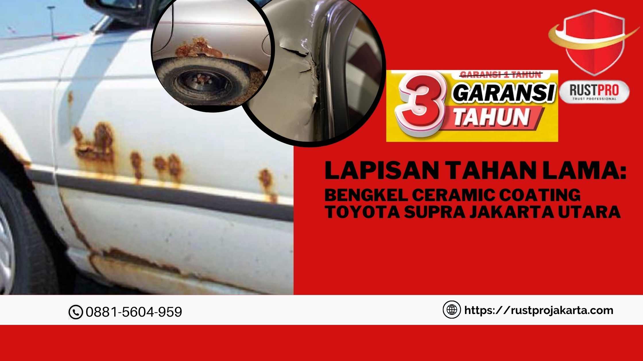 Lapisan Tahan Lama: Bengkel Ceramic Coating Toyota Supra Jakarta Utara