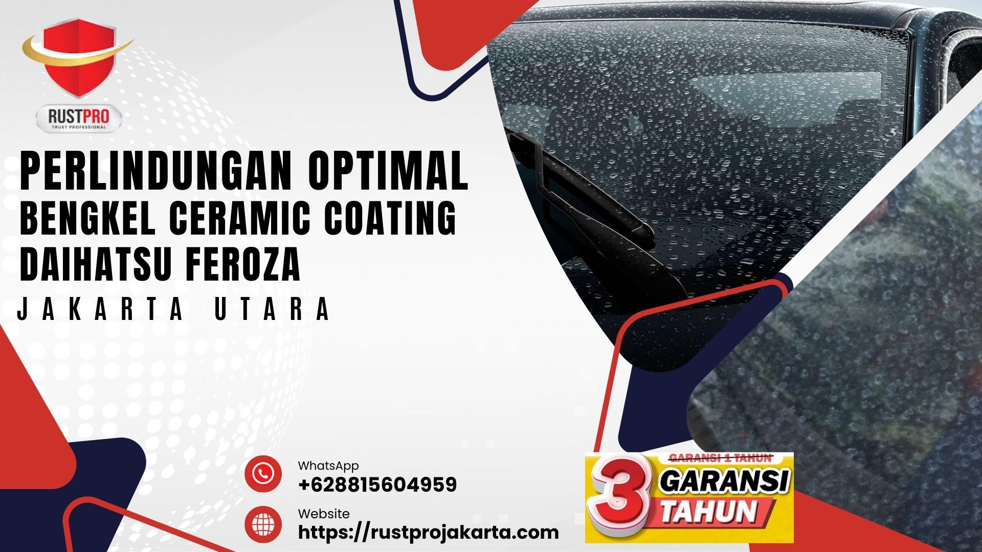 Perlindungan Optimal Bengkel Ceramic Coating Daihatsu Feroza Jakarta Utara