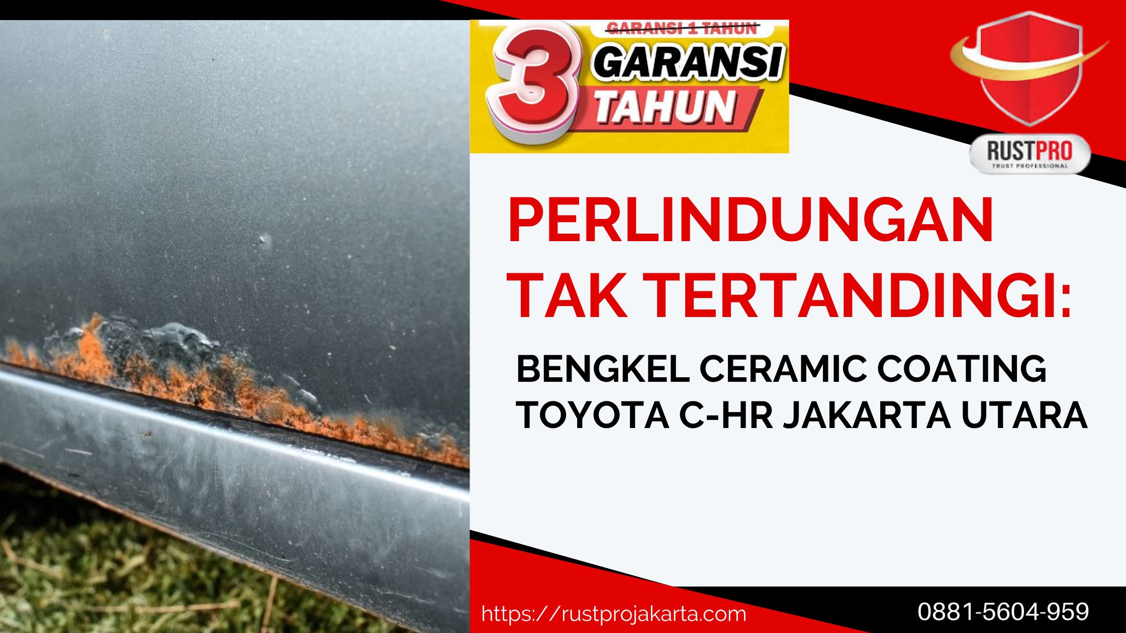 Perlindungan Tak Tertandingi: Bengkel Ceramic Coating Toyota C-HR Jakarta Utara