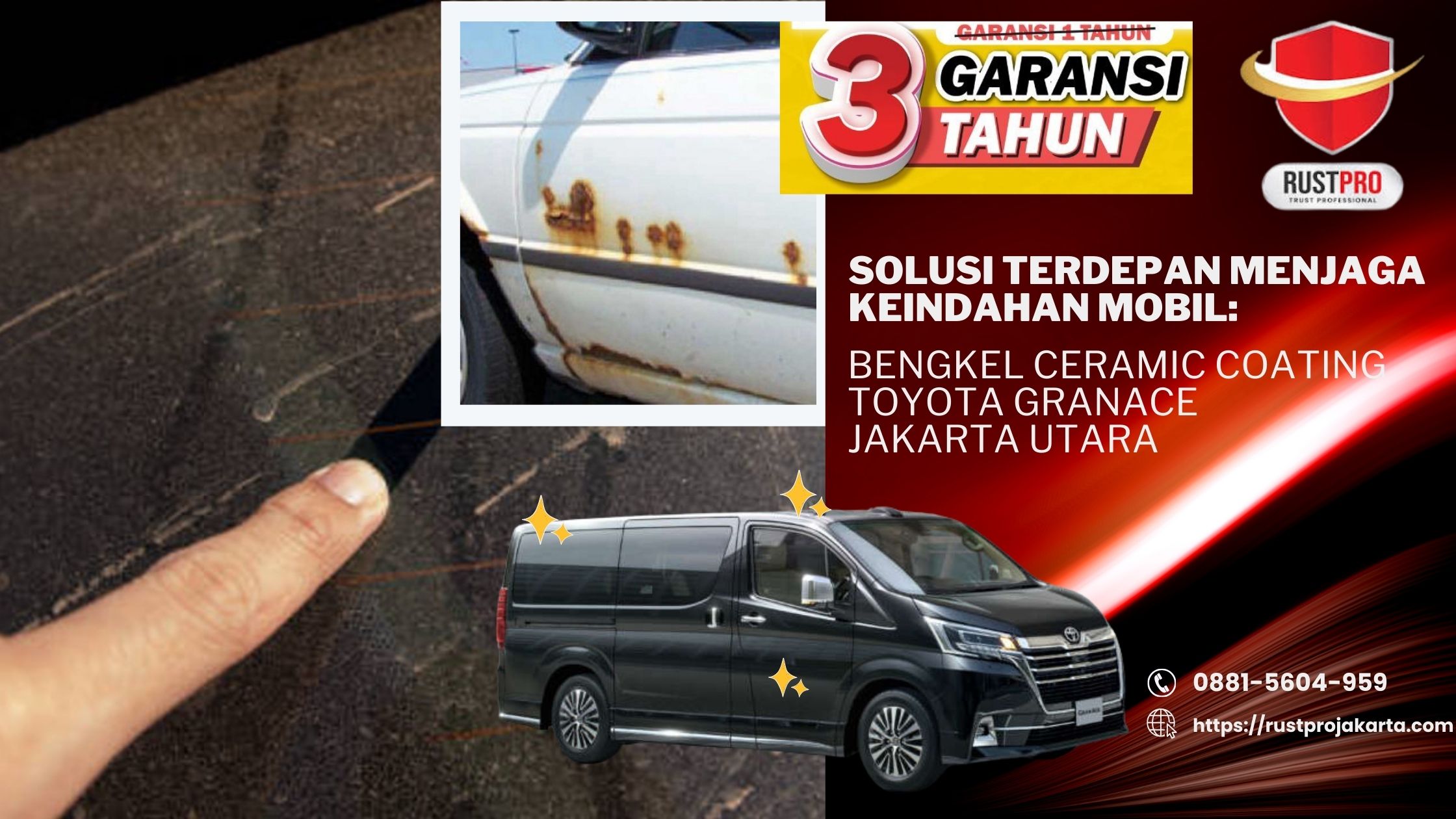 Solusi Terdepan Menjaga Keindahan Mobil: Bengkel Ceramic Coating Toyota GranAce Jakarta Utara