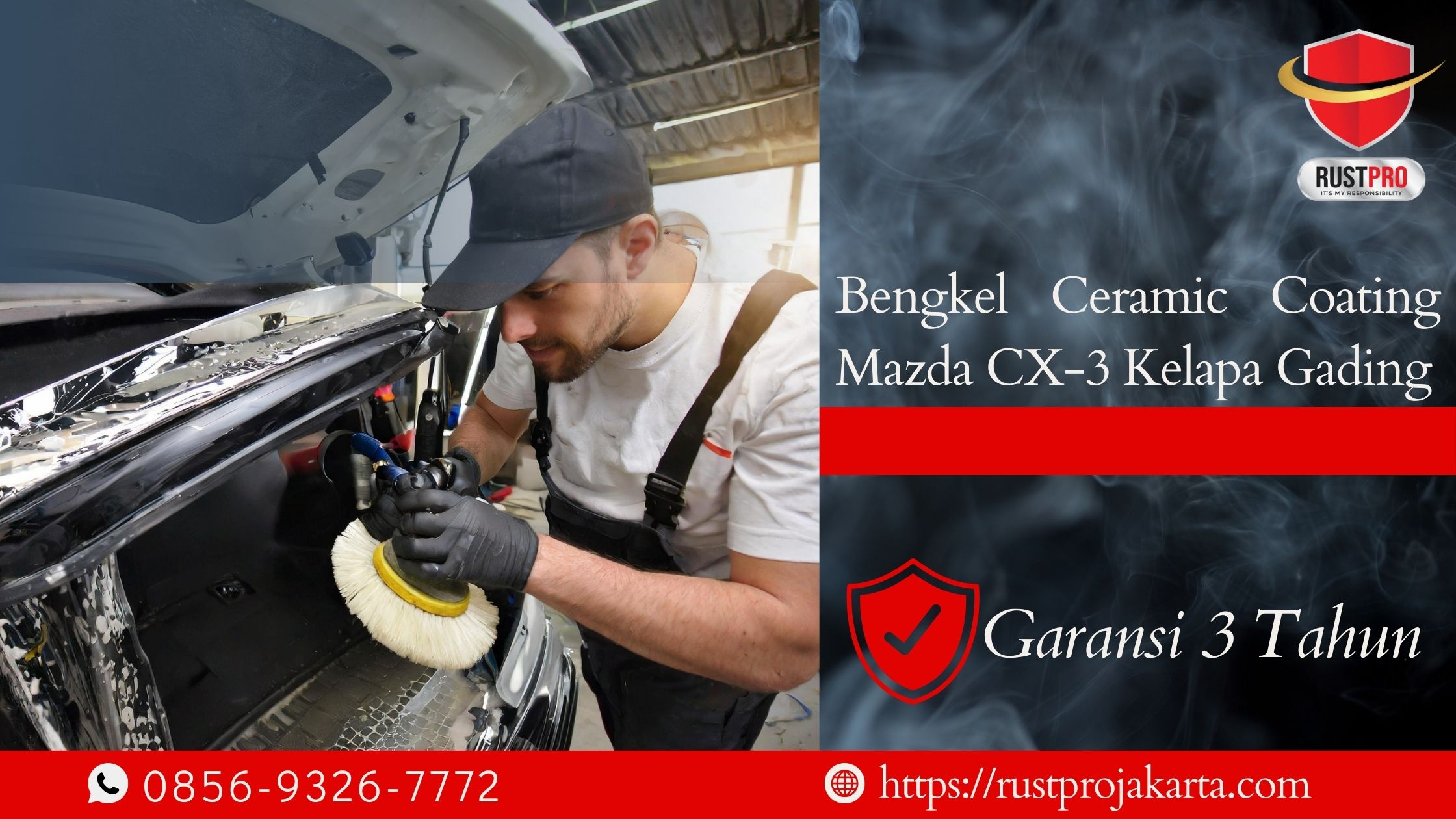 Bengkel Ceramic Coating Mazda CX-3 Kelapa Gading