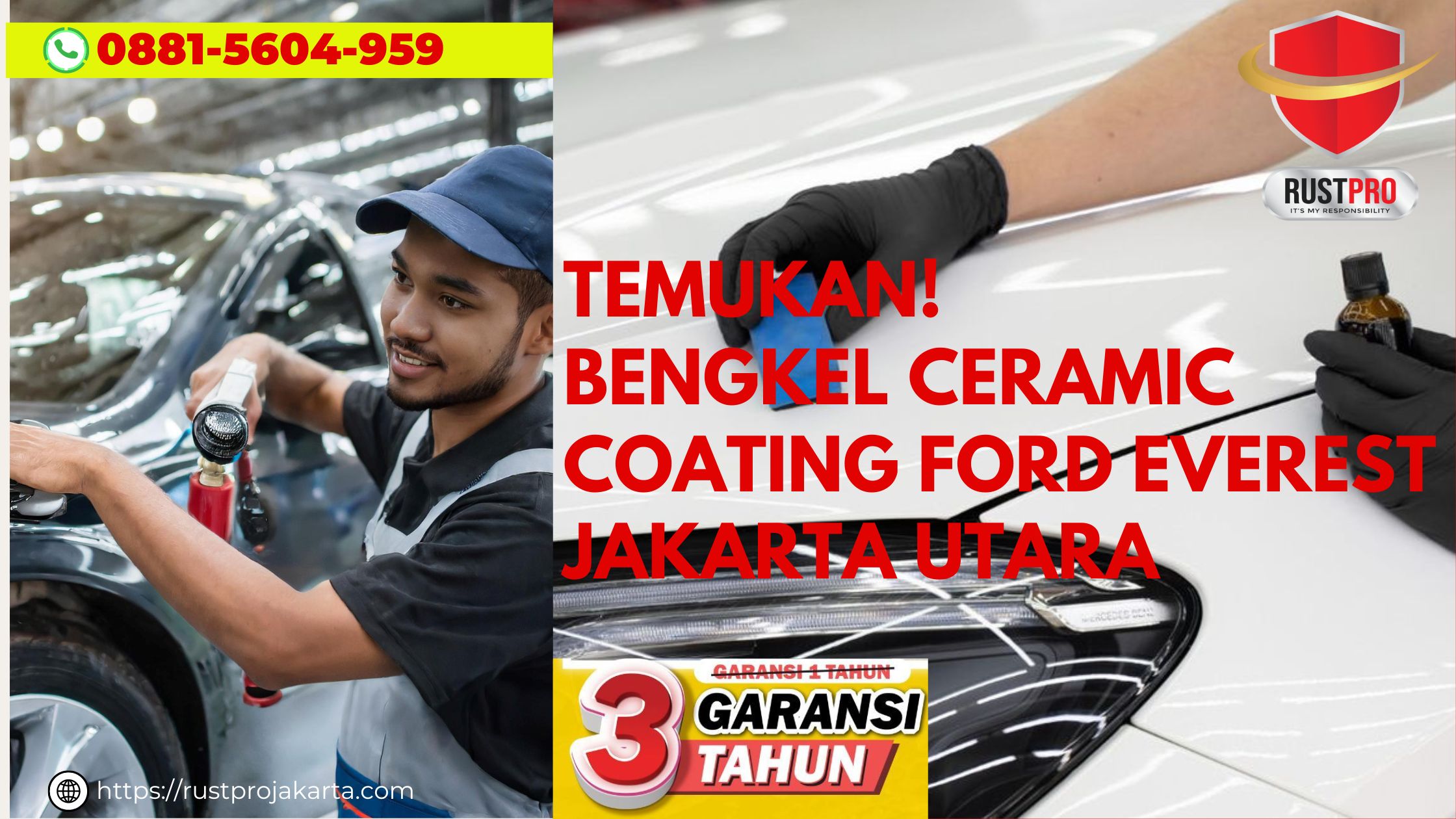 Temukan! Bengkel Ceramic Coating Ford Everest Jakarta Utara