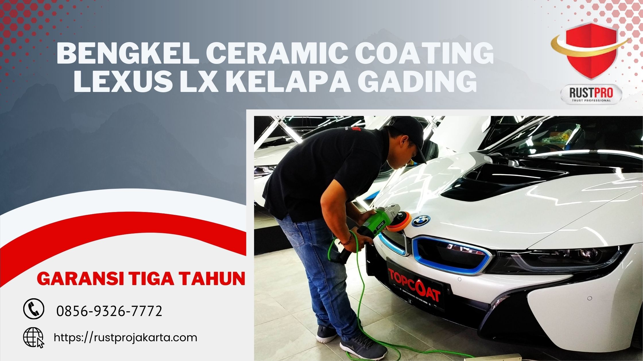 Bengkel Ceramic Coating Lexus LX Kelapa Gading