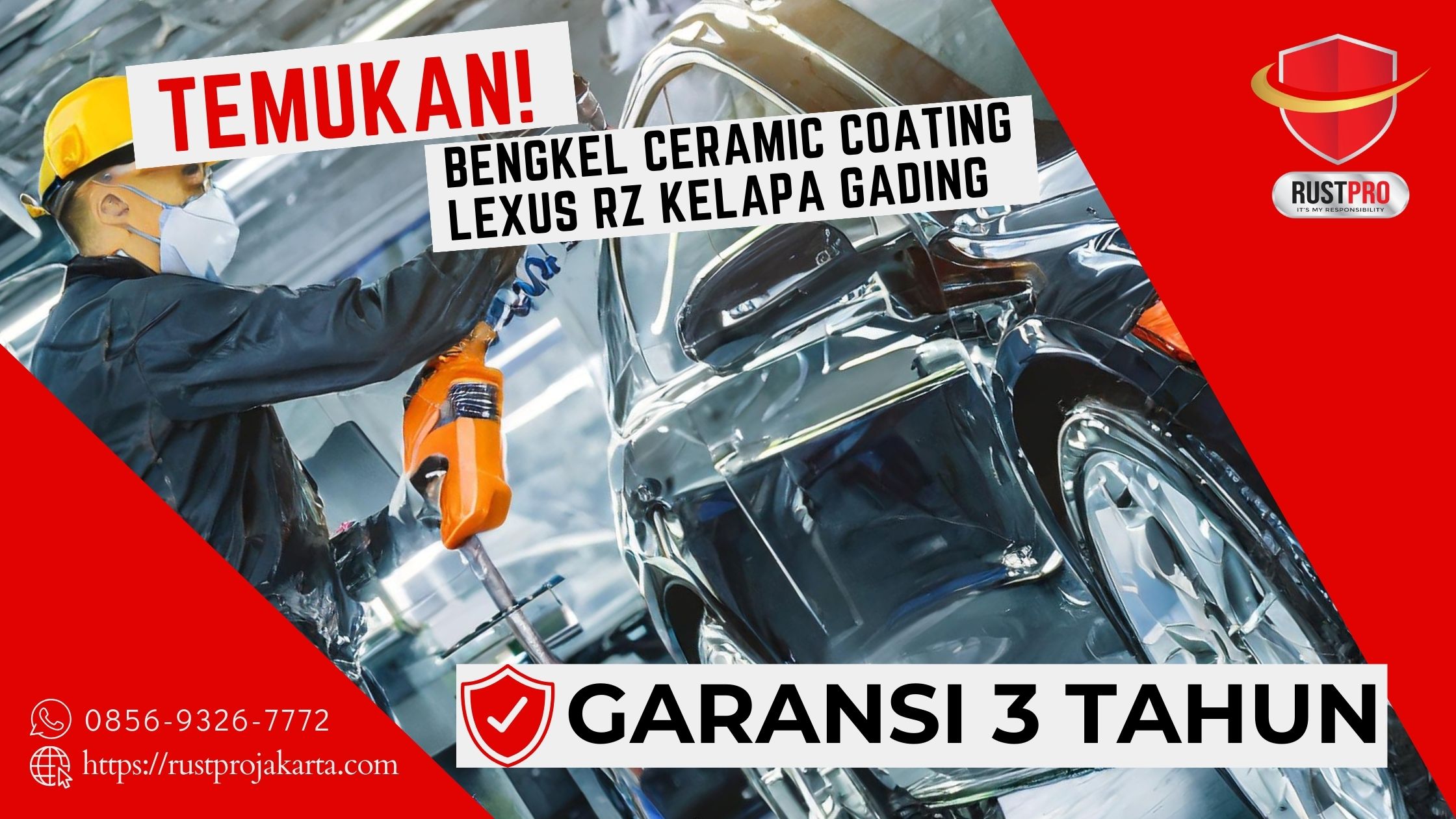 Temukan! Bengkel Ceramic Coating Lexus RZ Kelapa Gading